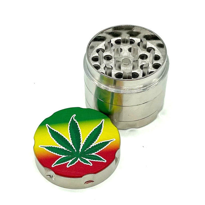 Rasta Leaf Grinder 4parts 40*42mm [GRI152] | Jupiter Grass