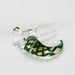 Shine Glassworks | 14mm 3 Hole Clear Bowl with Horn - Made in Canada | Jupiter Grass