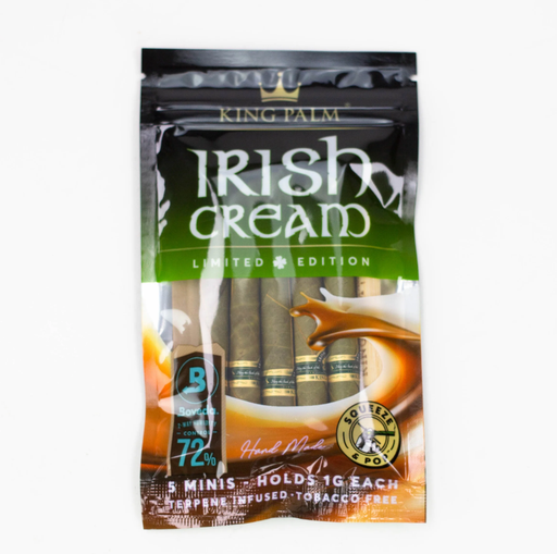 King Palm | Irish Cream 5 Mini Hand-Rolled with flavor tips Pack of 15 [SMK982] | Jupiter Grass