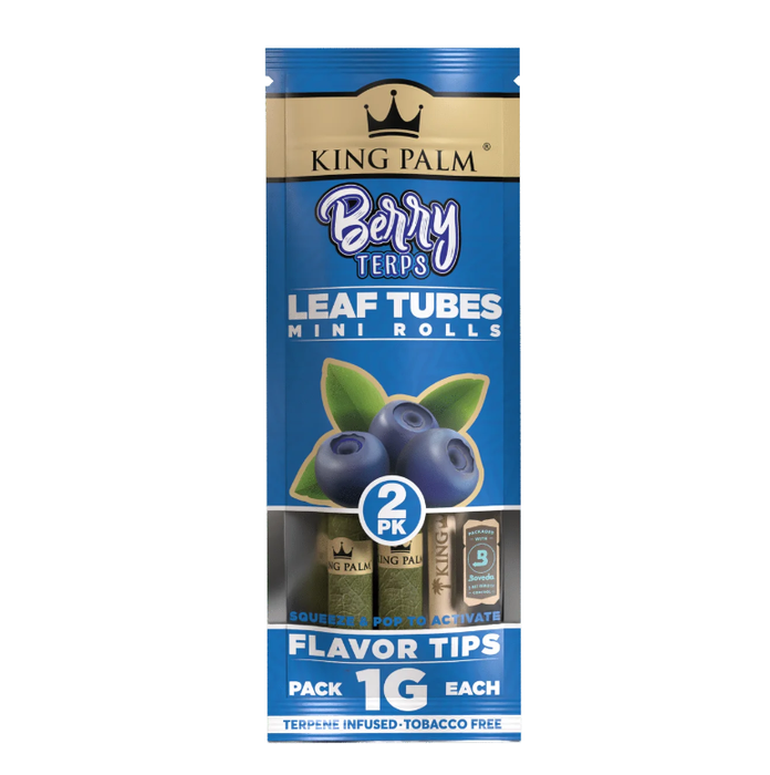 King Palm | Mini Hand-Rolled with flavor tips - 20 pouches Display [SMK983] | Jupiter Grass