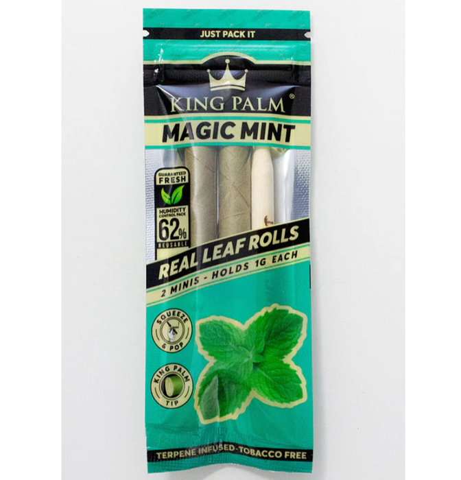 King Palm | Mini Hand-Rolled with flavor tips - 20 pouches Display [SMK983] | Jupiter Grass