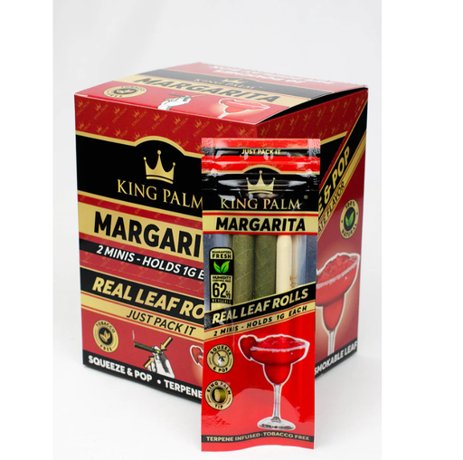 King Palm | Mini Hand-Rolled with flavor tips - 20 pouches Display [SMK983] | Jupiter Grass