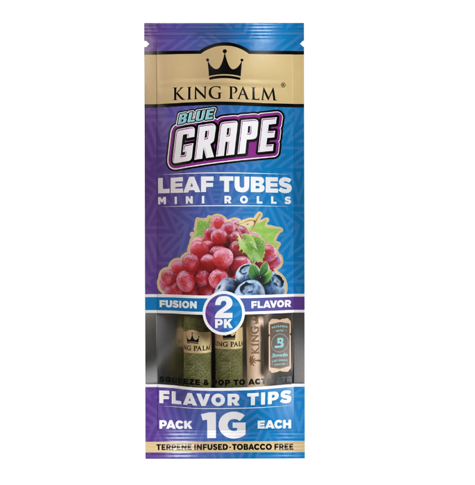 King Palm | Mini Rolled with flavor tips New Flavours - 20 pouches Display [SMK983] | Jupiter Grass