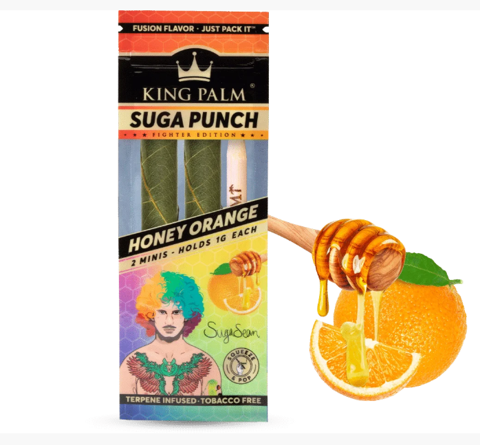 King Palm | Mini Rolled with flavor tips New Flavours - 20 pouches Display [SMK983] | Jupiter Grass