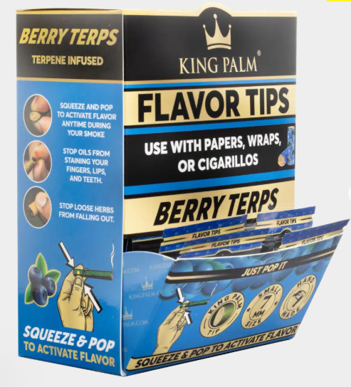 King Palm | Flavor Terpene-Infused Tips Box of 50 Pack [SMK986] | Jupiter Grass