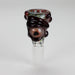 Shine Glassworks | Wigwag Eye 14mm Bowl - Made in Canada | Jupiter Grass