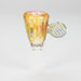 Shine Glassworks | Fumed Honeycomb flare 14mm bowl with handle - Made in Canada | Jupiter Grass