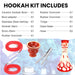 Zebra | 21" Smoke Wild West Gun Single Hose Hookah | Jupiter Grass