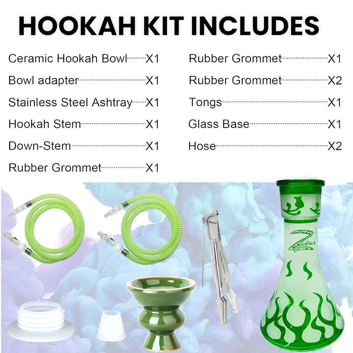 Zebra | 21" Smoke Wild West Gun 2-Hose Hookah | Jupiter Grass
