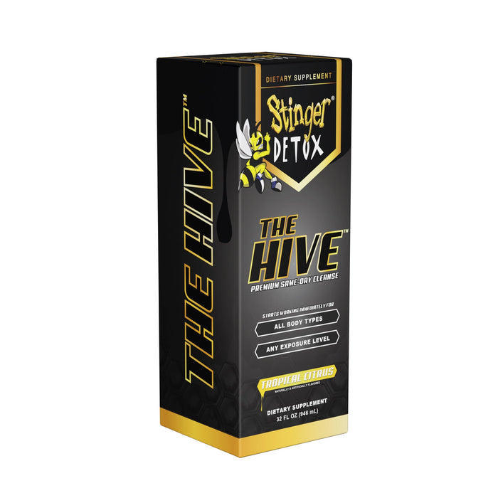 Stinger Detox | The HIVE Premium Same-Day Cleanse - Tropical Citrus Flavor - 32 FL OZ | Jupiter Grass