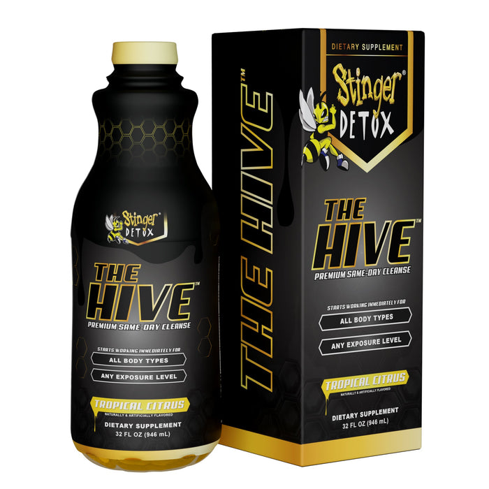 Stinger Detox | The HIVE Premium Same-Day Cleanse - Tropical Citrus Flavor - 32 FL OZ | Jupiter Grass