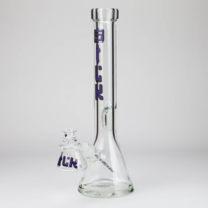 Silk Glass | 17" 10mm Thick Beaker Glass Bong with Accessories – Premium Gift Set | Jupiter Grass