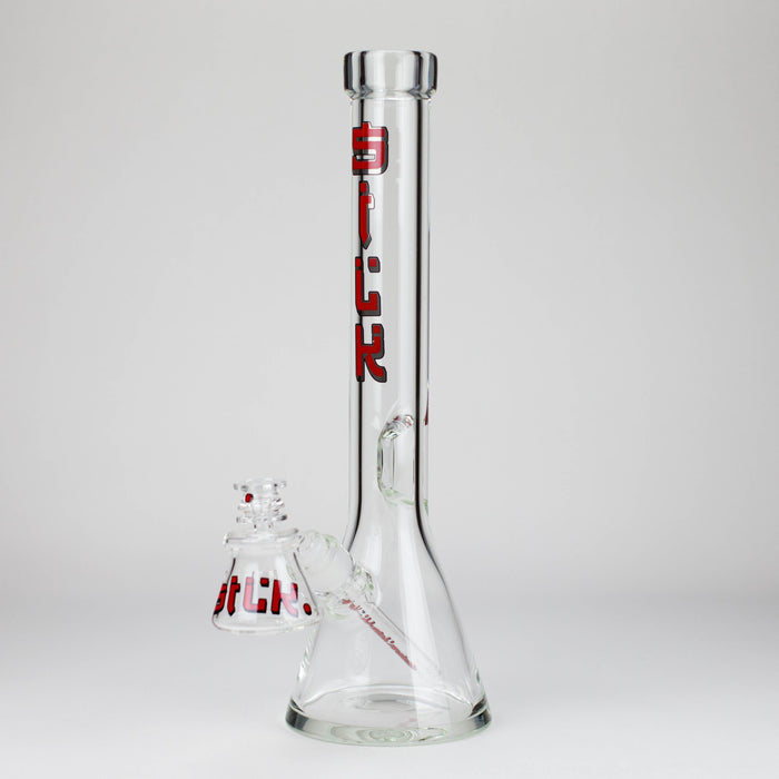 Silk Glass | 17" 10mm Thick Beaker Glass Bong with Accessories – Premium Gift Set | Jupiter Grass