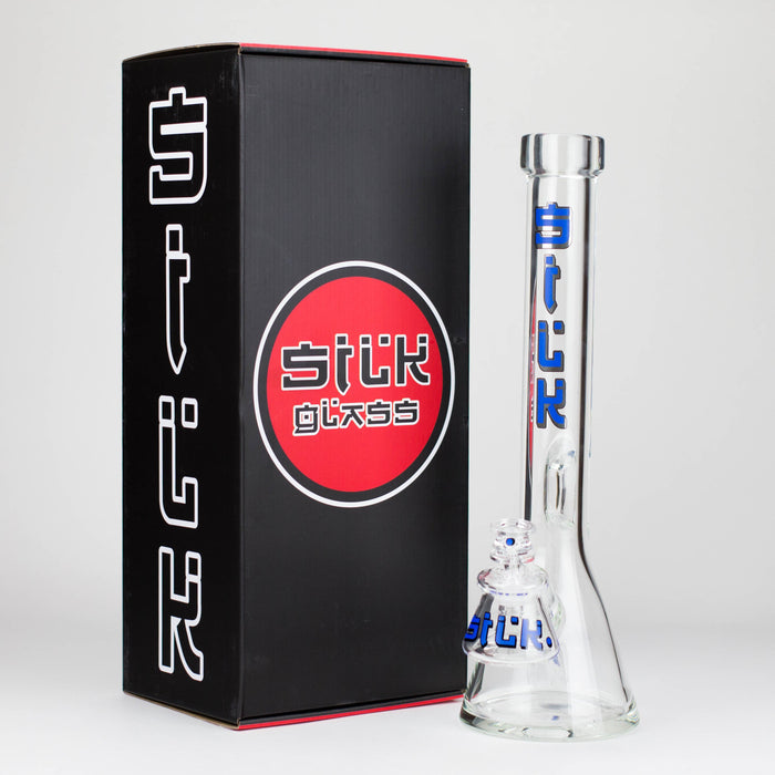 Silk Glass | 17" 10mm Thick Beaker Glass Bong with Accessories – Premium Gift Set | Jupiter Grass