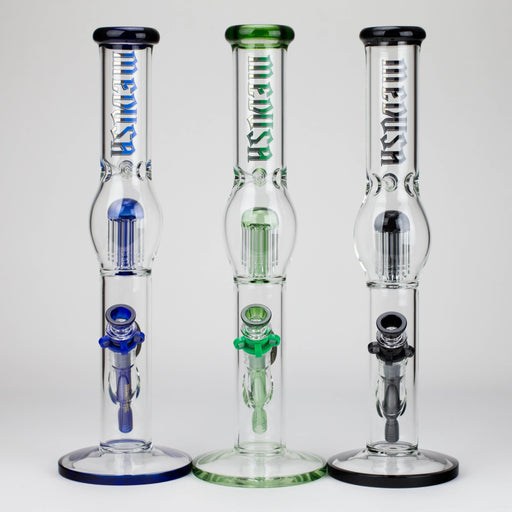 Medusa | 17" 7mm Glass Bubble Tree Perc Glass bong | Jupiter Grass