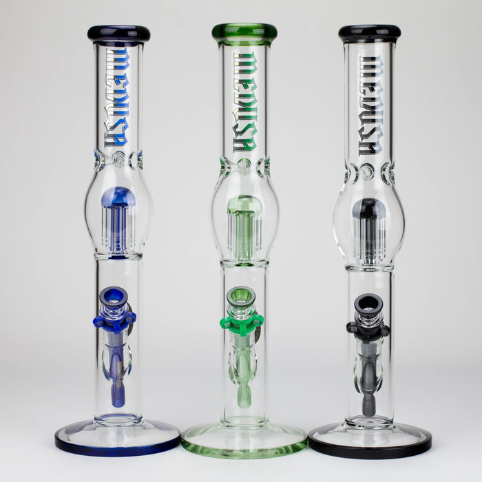 Medusa | 17" 7mm Glass Bubble Tree Perc Glass bong | Jupiter Grass