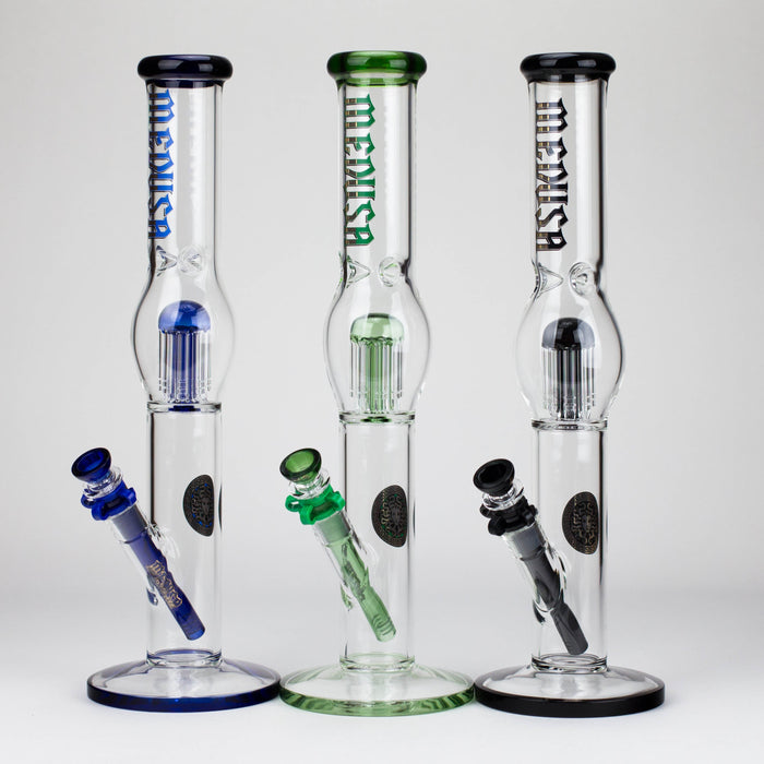 Medusa | 17" 7mm Glass Bubble Tree Perc Glass bong | Jupiter Grass