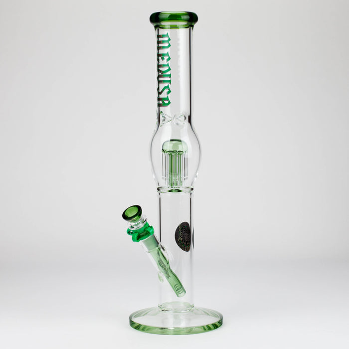 Medusa | 17" 7mm Glass Bubble Tree Perc Glass bong | Jupiter Grass