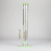 Trippy Glass | 17" Holographic Double Inline  Straight Tube Glass Bong | Jupiter Grass