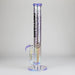 Trippy Glass | 17" Holographic Double Inline  Straight Tube Glass Bong | Jupiter Grass