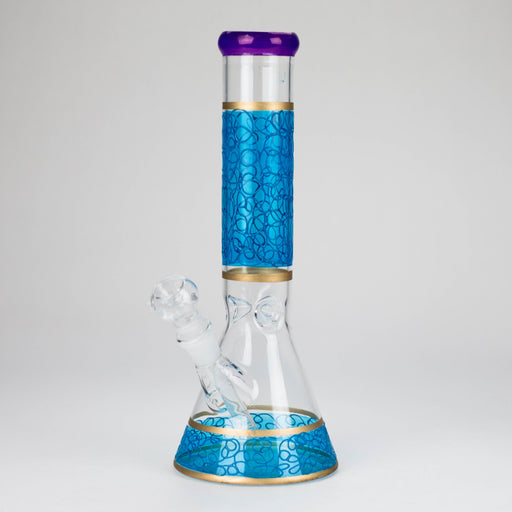 12" Printed beaker glass water bong-Assorted | Jupiter Grass