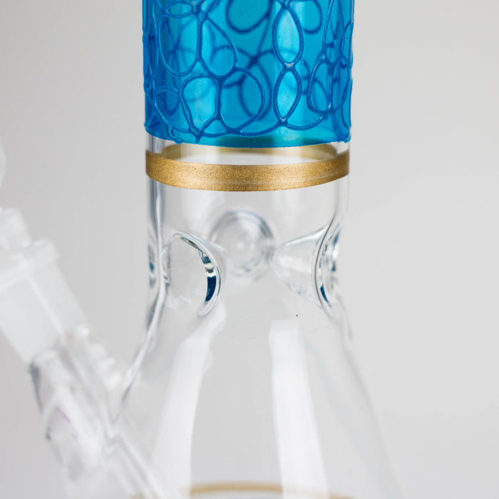 12" Printed beaker glass water bong-Assorted | Jupiter Grass