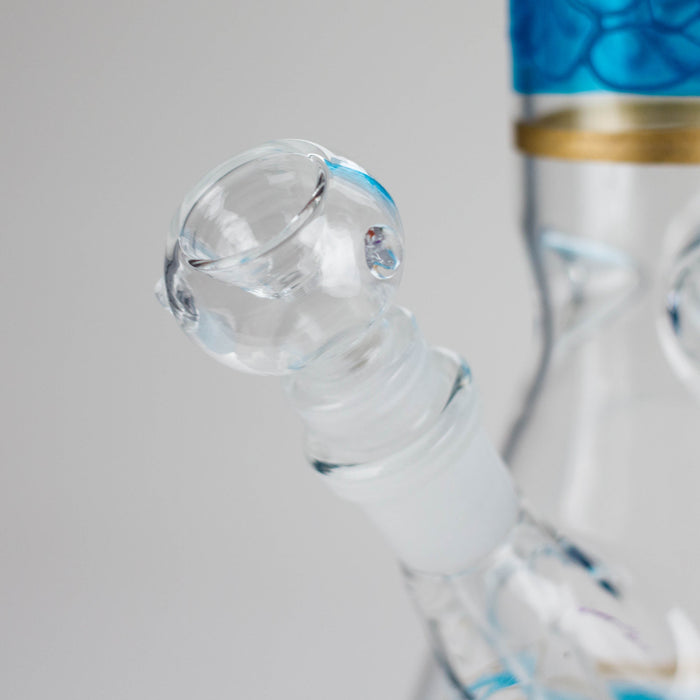 12" Printed beaker glass water bong-Assorted | Jupiter Grass