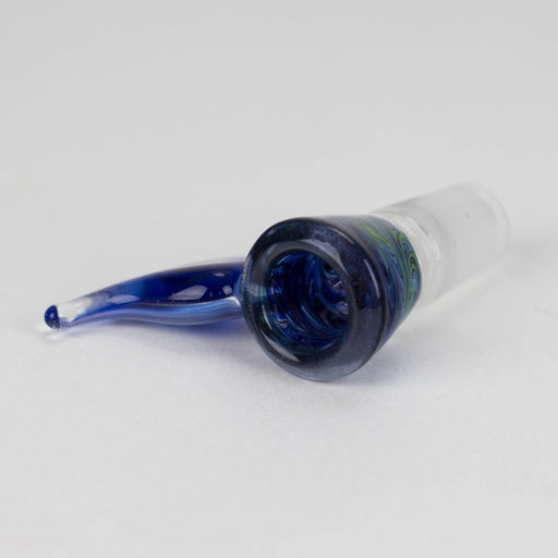 Mooks Glass | 18mm & 19mm Rewig Worked Wig Wag Heady Bowl – Assorted Colors | Jupiter Grass