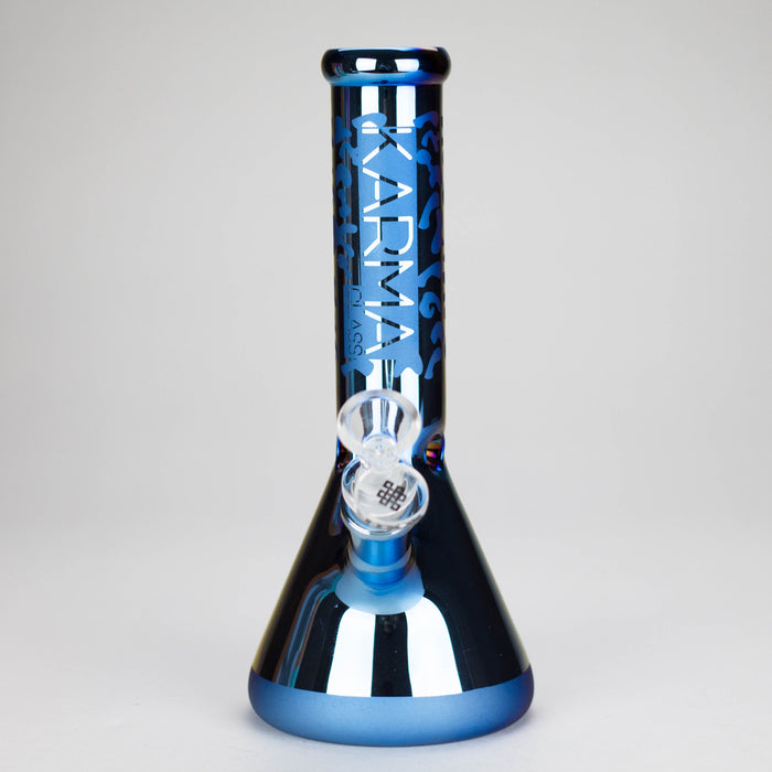 Karma | 9" Beaker Blue Metallic Glass Bong | Jupiter Grass