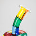 Karma | 6" Patches Design Inline Glass Dab Rig | Jupiter Grass
