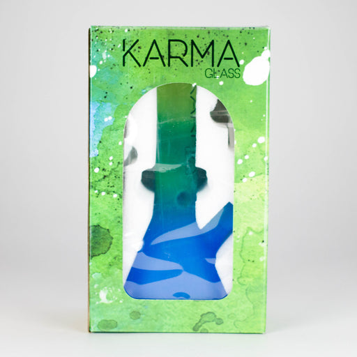 Karma | 9" Beaker 3 Toned Frosted Glass Bong | Jupiter Grass