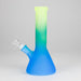 Karma | 9" Beaker 3 Toned Frosted Glass Bong | Jupiter Grass