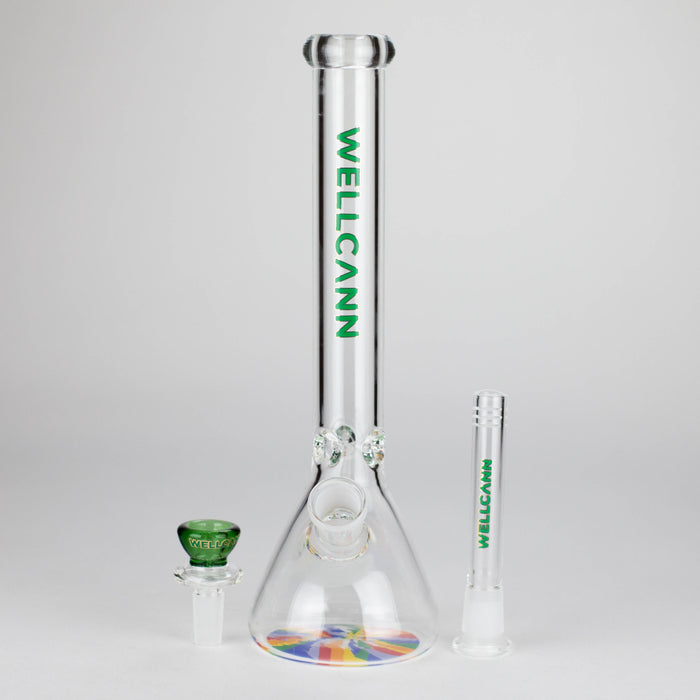 WellCann | 11" Beaker Glass Bong | Jupiter Grass