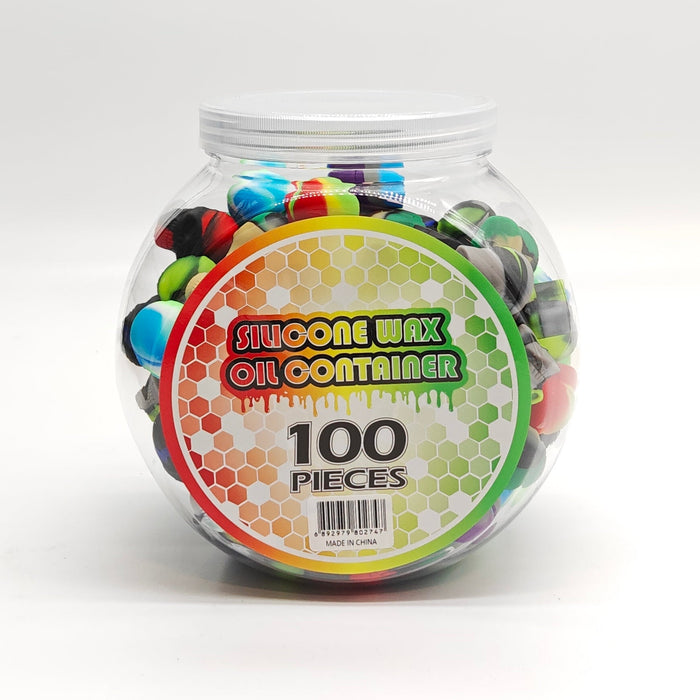 3ml Silicone Skull Wax Container Jar of 100 | Jupiter Grass