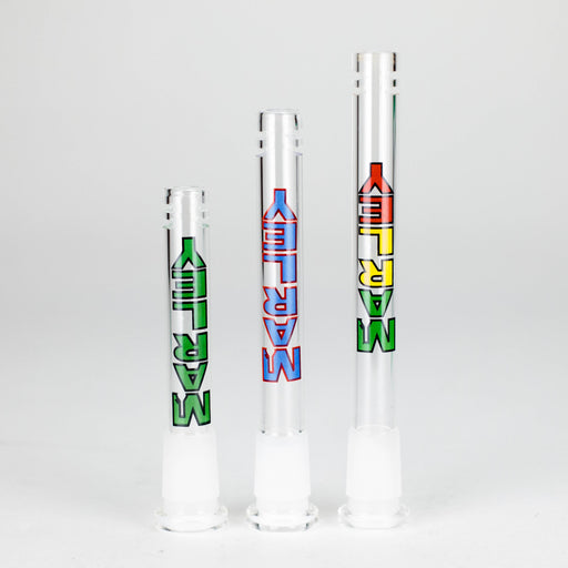 Marley Glass | Colored Logo Downstems with Diffusion Cuts – 3", 4", 5" | Jupiter Grass