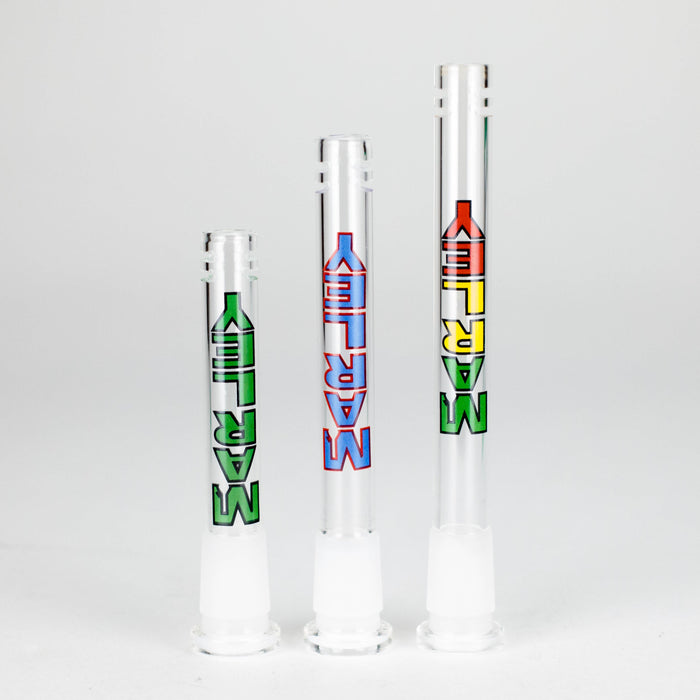 Marley Glass | Colored Logo Downstems with Diffusion Cuts – 3", 4", 5" | Jupiter Grass