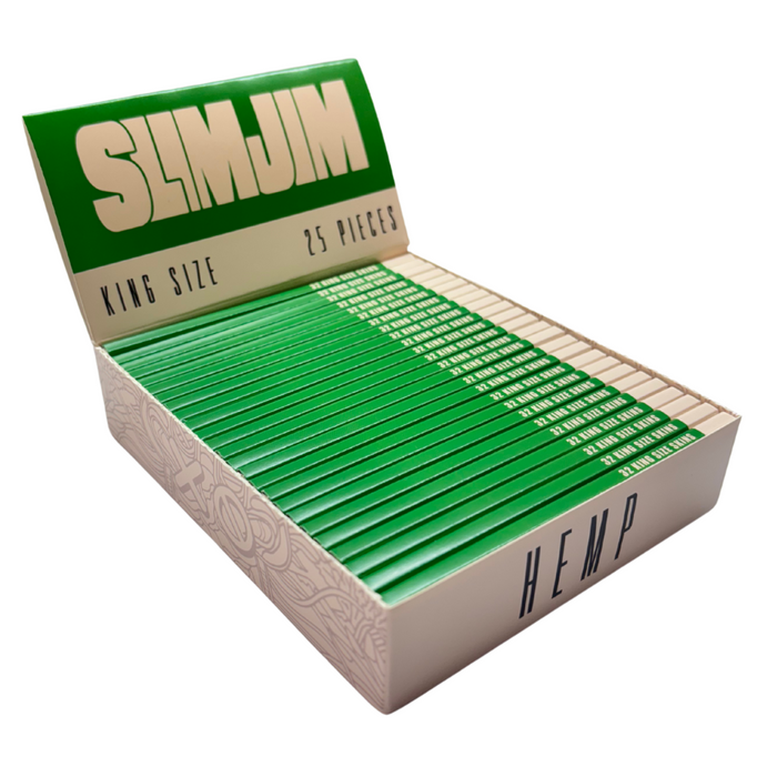 Slimjim - Hemp King Size Skins – Box of 25 Packs | Jupiter Grass