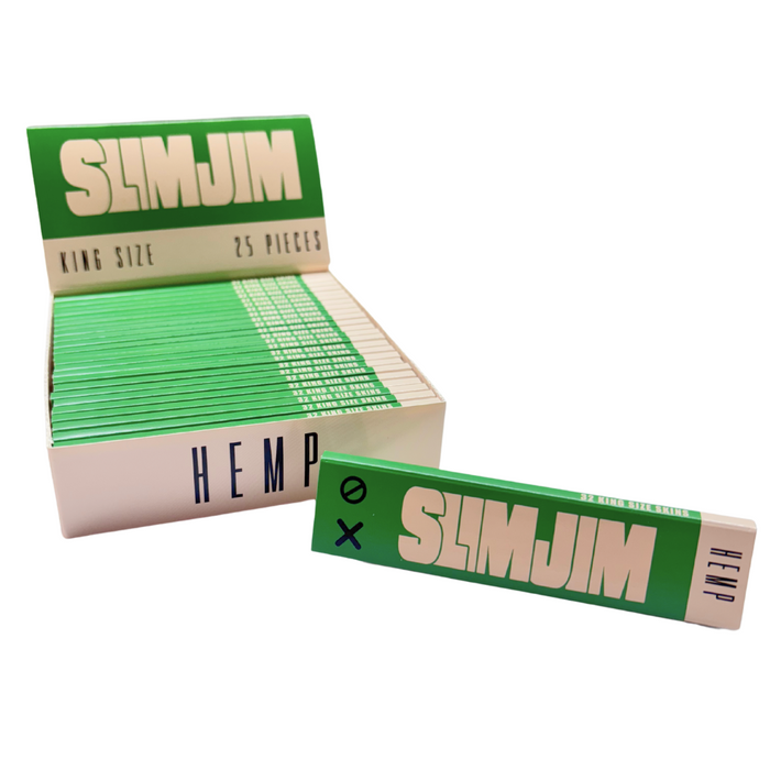 Slimjim - Hemp King Size Skins – Box of 25 Packs | Jupiter Grass