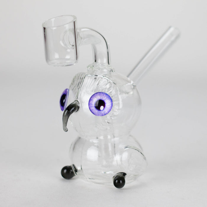 4″ Owl Glass Dab Rig [F20230926-4B] | Jupiter Grass