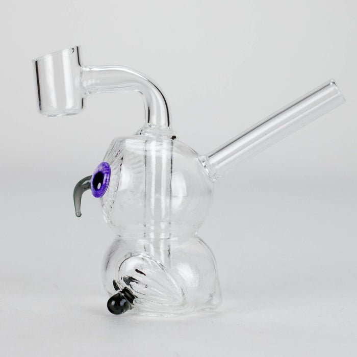 4″ Owl Glass Dab Rig [F20230926-4B] | Jupiter Grass