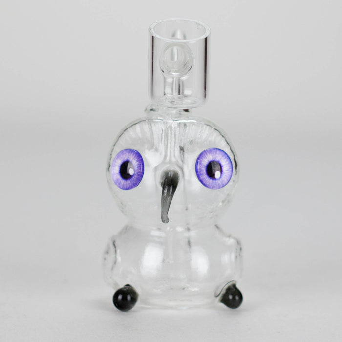 4″ Owl Glass Dab Rig [F20230926-4B] | Jupiter Grass