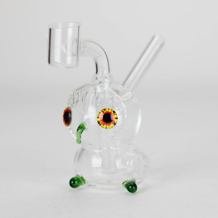 4″ Owl Glass Dab Rig [F20230926-4B] | Jupiter Grass