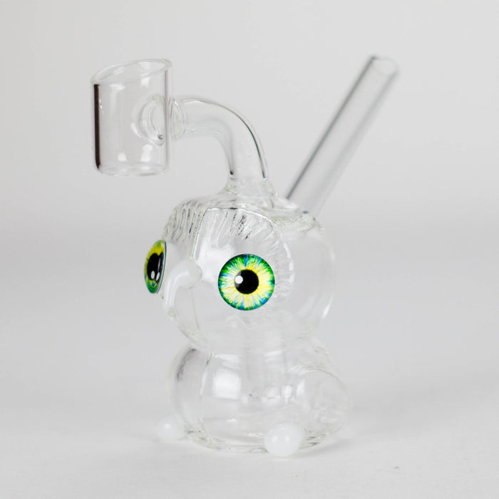 4″ Owl Glass Dab Rig [F20230926-4B] | Jupiter Grass