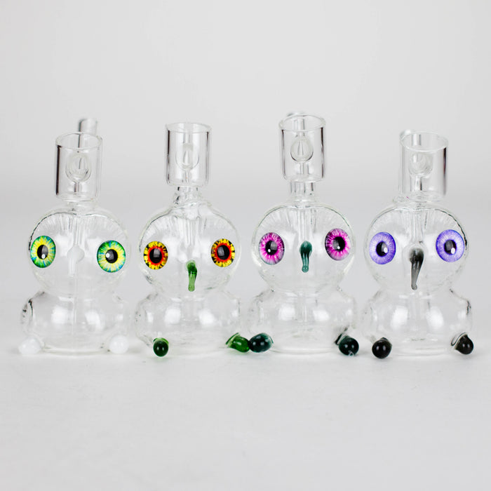 4″ Owl Glass Dab Rig [F20230926-4B] | Jupiter Grass