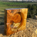 Olive Wood Orange Epoxy Ash Tray – Handcrafted Tunisian Ashtray, Resin & Olive Wood Collector’s Piece | Jupiter Grass