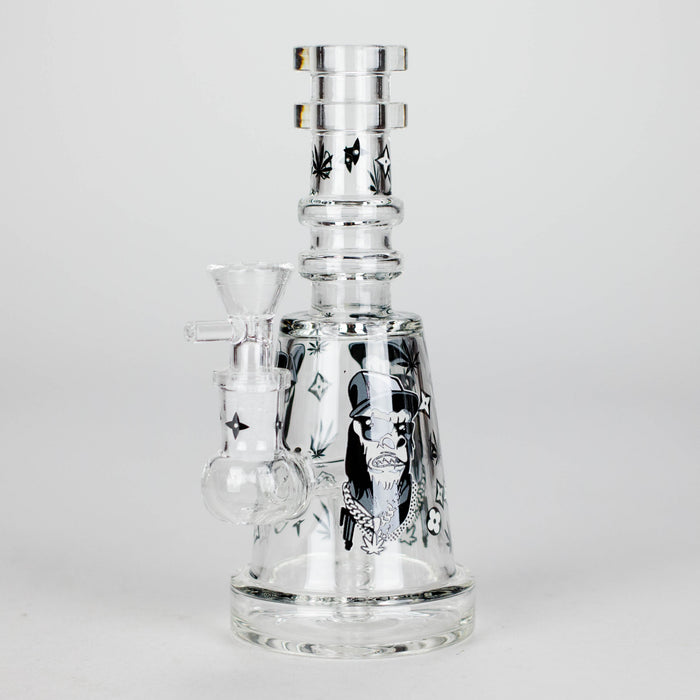 6.5" Gorillux Glow in the dark Glass Bong