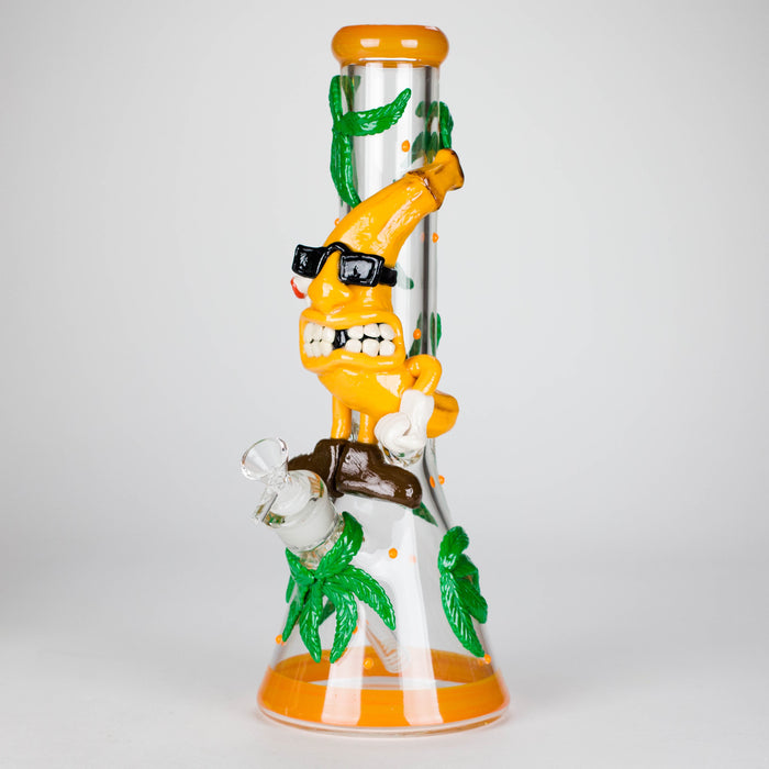 13" Bananabudz Glow in the dark Glass Bong
