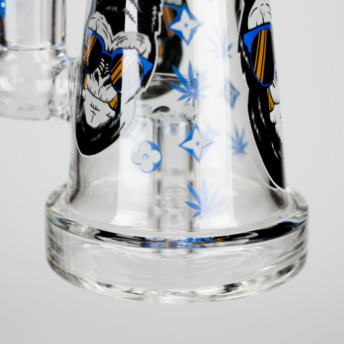 6.5" Gorillux Glow in the dark Glass Bong
