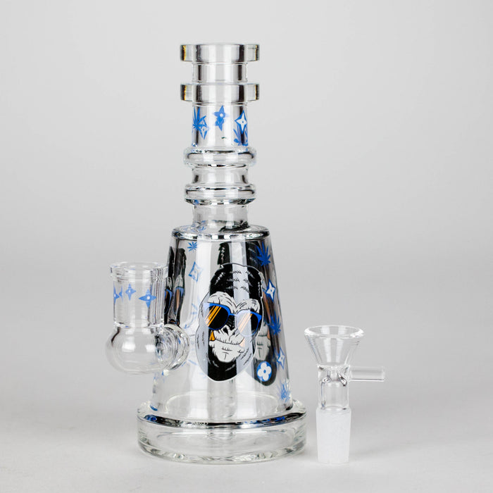 6.5" Gorillux Glow in the dark Glass Bong