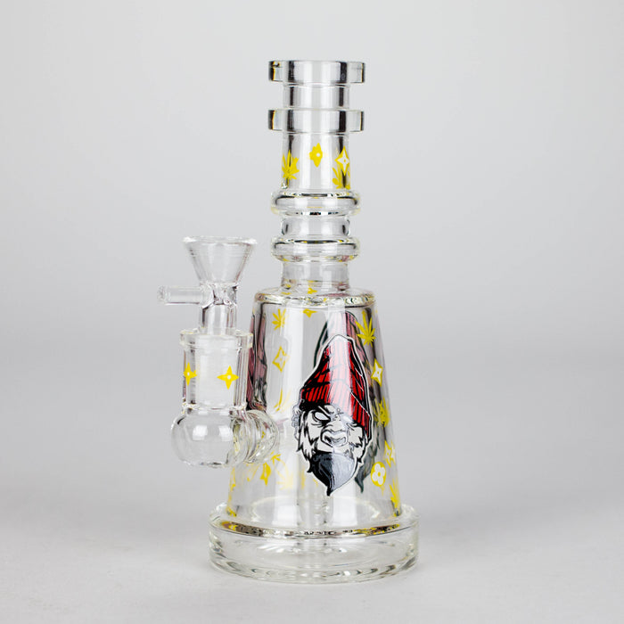 6.5" Gorillux Glow in the dark Glass Bong